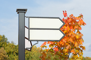 Image showing pedestrian pathway panel