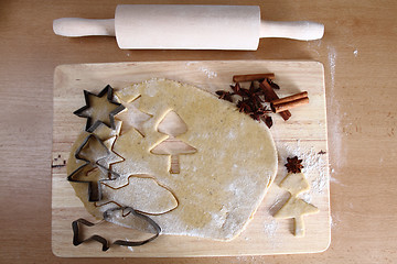 Image showing preparing ginger bread