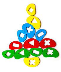 Image showing Christmas tree toy of the elements