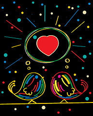 Image showing Love card design