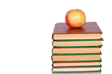 Image showing Apple and books