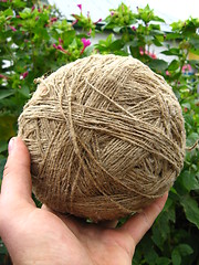 Image showing the clew of flax fiber