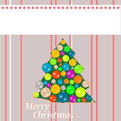 Image showing Merry christmas postcard - holiday theme