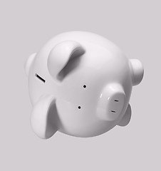 Image showing white porcelain piggybank