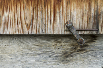 Image showing detail of wooden window shutter
