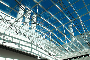 Image showing Industrial glass roof