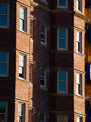 Image showing Boston Back Bay brownstone