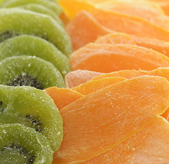 Image showing Dried Kiwi And Mango Fruits