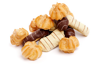 Image showing Eclair and Profiterole