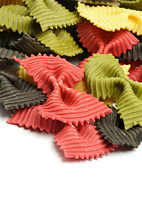 Image showing Three Color Farfalle