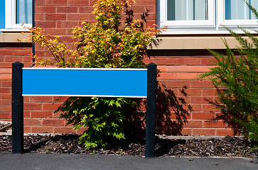 Image showing Real Estate sign and house