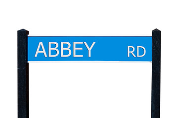 Image showing Abbey road sign