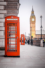 Image showing red phone boxes