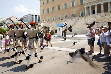 Image showing changing of the guard of honour