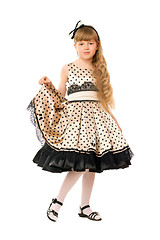 Image showing Cute little girl in a dress