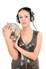 Image showing Young woman in headphones