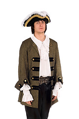 Image showing Young man in a historical costume