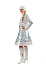 Image showing Charming Snow Maiden. Isolated