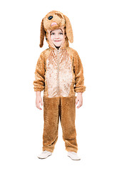Image showing Boy dressed as dog. Isolated
