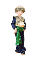 Image showing Little boy wearing oriental costume