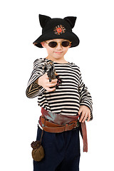 Image showing Portrait of a boy dressed as pirate