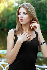Image showing Portrait of beautiful young blonde