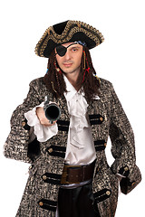 Image showing pirate with a pistol in hand