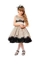 Image showing Nice little girl in a dress