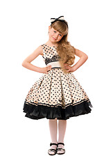 Image showing Beautiful little girl in a dress