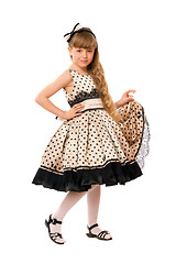 Image showing Lovely little girl in a dress