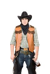 Image showing Portrait of young cowboy