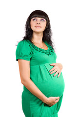 Image showing Portrait of a pregnant girl