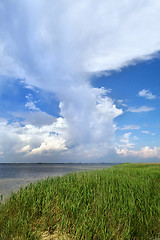 Image showing Blue sky with clouds