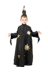 Image showing Little boy dressed as astrologer