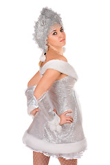 Image showing Portrait of a cute Snow Maiden