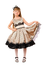 Image showing Pretty little girl in a dress