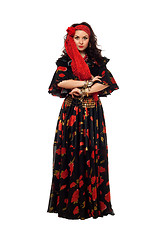 Image showing Passionate gypsy woman