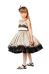 Image showing Charming little girl in a dress