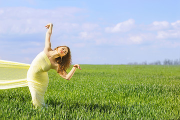 Image showing Charming flexible young woman