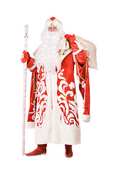Image showing Ded Moroz (Father Frost) with a bag