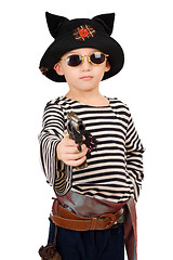 Image showing boy dressed as pirate