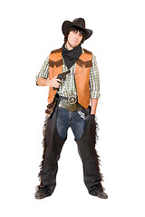 Image showing Cowboy with a gun