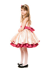 Image showing Lovely little lady in a dress