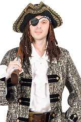 Image showing man dressed as pirate. Isolated