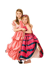 Image showing Two attractive little girls