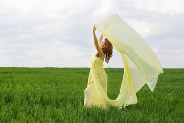 Image showing Charming girl dancing