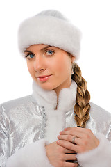 Image showing Portrait of a attractive Snow Maiden