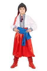 Image showing Boy in the Ukrainian national costume