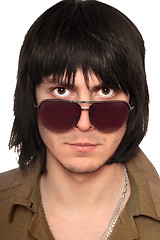 Image showing Portrait of young man in sunglasses