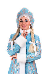 Image showing Portrait of a smiling Snow Maiden